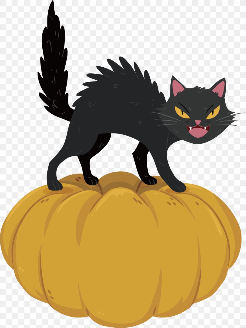 Black Cat Kitten Euclidean Vector, PNG, 2141x2850px, Cat, Black Cat, Carnivoran, Cartoon, Cat Like Mammal Download Free