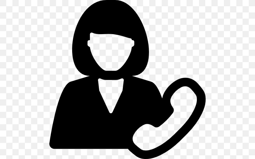 Telephone Icon Design Customer Service, PNG, 512x512px, Telephone, Artwork, Avatar, Black, Black And White Download Free