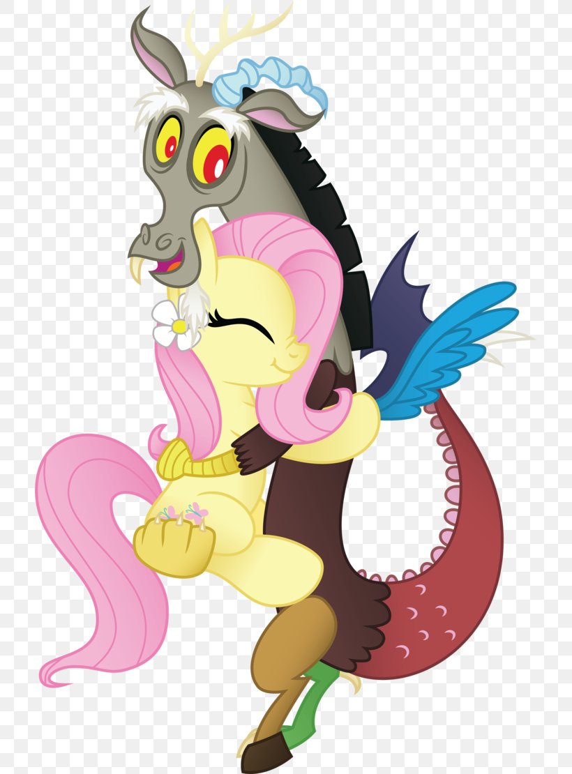 Fluttershy Discord Pony DeviantArt Keep Calm And Flutter On, PNG, 719x1110px, Fluttershy, Animal Figure, Art, Cartoon, Character Download Free