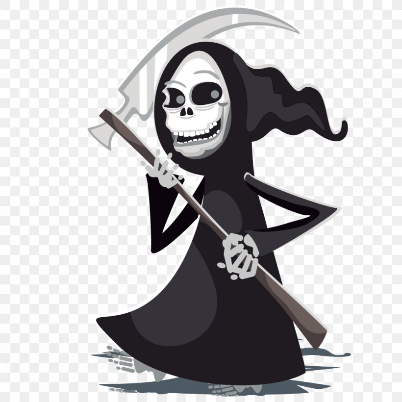 Death Clip Art, PNG, 1000x1000px, Death, Cartoon, Drawing, Fictional Character, Free Content Download Free