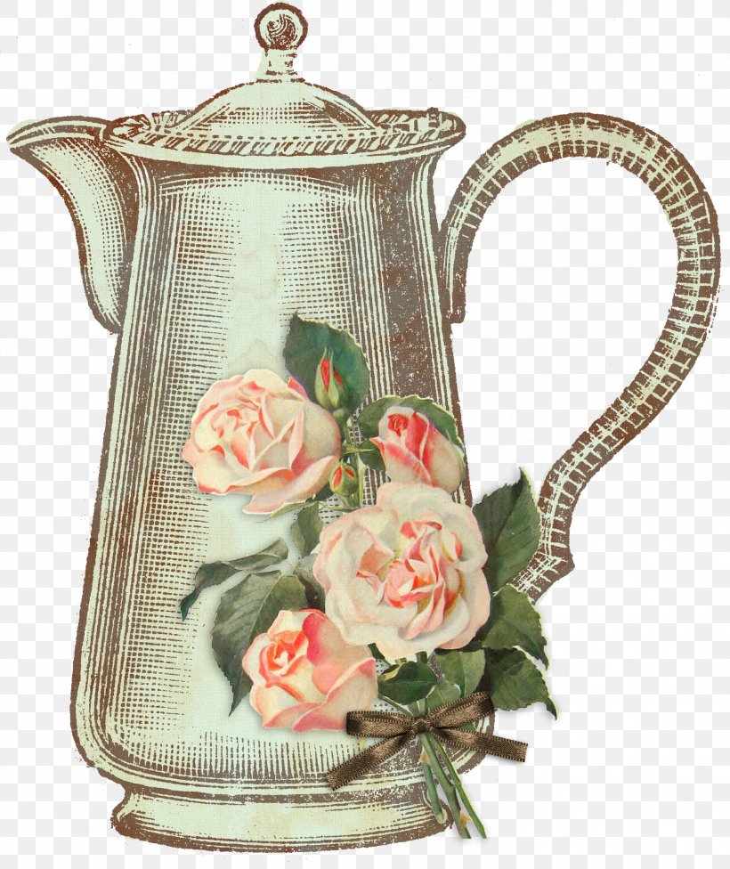 Teapot Clip Art Teacup, PNG, 2927x3486px, Tea, Antique, Cup, Drinkware, Flower Download Free