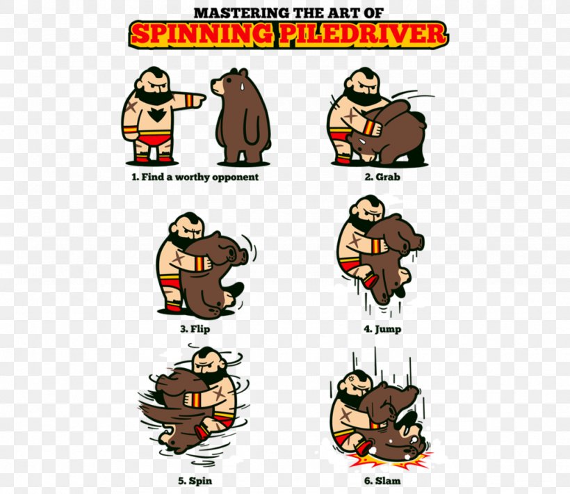 Zangief Piledriver T-shirt Street Fighter Tutorial, PNG, 1024x887px, Zangief, Area, Art, Cartoon, Fiction Download Free