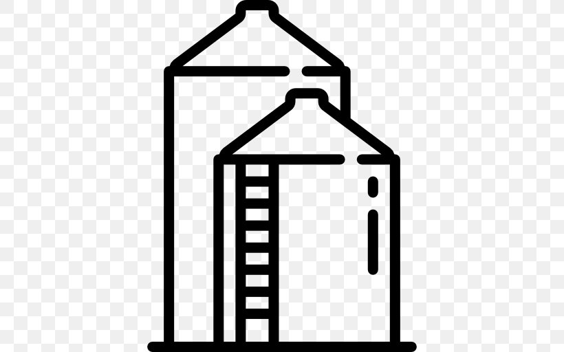 Silo Agriculture Construction Building, PNG, 512x512px, Silo, Agriculture, Black And White, Building, Construction Download Free