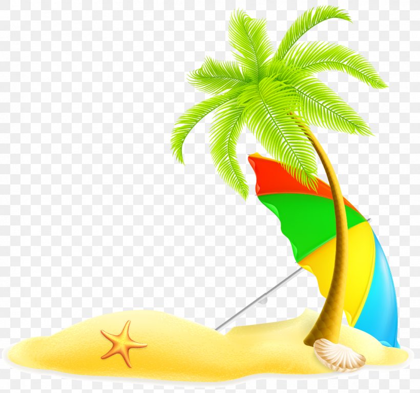 Beach Summer Illustration, PNG, 1104x1033px, Beach, Art, Drawing, Grass, Leaf Download Free
