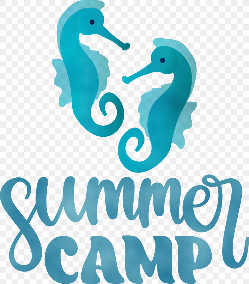 Seahorses Logo Turquoise Fish Meter, PNG, 2630x3000px, Summer Camp, Camp, Fish, Human Body, Jewellery Download Free