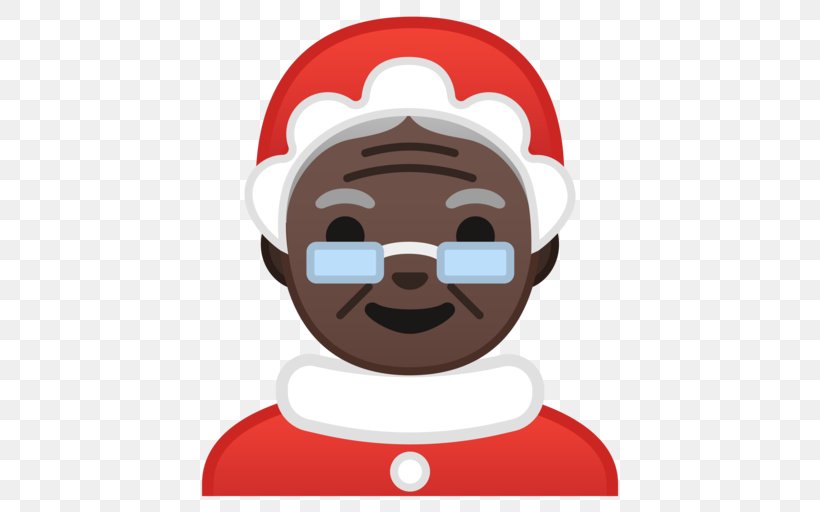 Dark Skin Santa Claus Human Skin Color Light Skin, PNG, 512x512px, Dark Skin, Black, Black Hair, Cartoon, Emoji Download Free