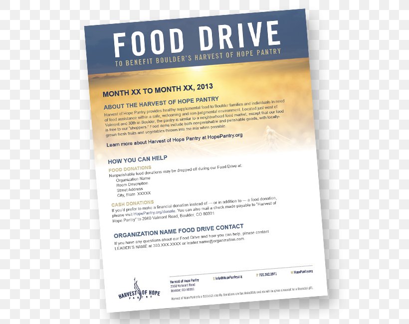 Harvest Of Hope Pantry Food Drive Toy Drive Food Bank, PNG, 650x650px, Food, Advertising, Boulder, Brand, Colorado Download Free