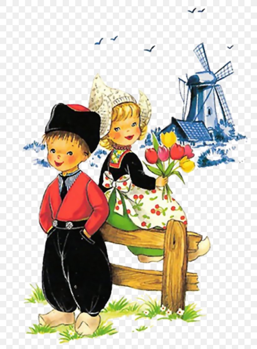 Netherlands Post Cards Child Boy Tulip, PNG, 800x1113px, Watercolor, Cartoon, Flower, Frame, Heart Download Free