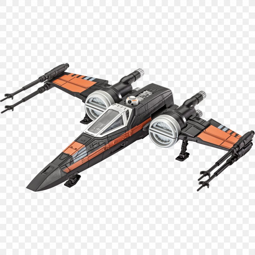 Poe Dameron X-wing Starfighter Star Wars Plastic Model Revell, PNG, 1500x1500px, Poe Dameron, Automotive Exterior, Hardware, Jedi Starfighter, Machine Download Free