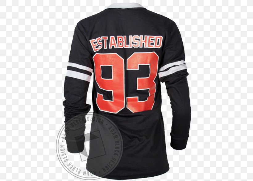 Sports Fan Jersey Long-sleeved T-shirt Long-sleeved T-shirt Protective Gear In Sports, PNG, 464x585px, Sports Fan Jersey, American Football, Black, Brand, Football Equipment And Supplies Download Free