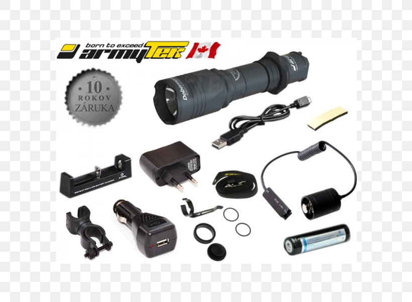 Flashlight Armytek Optoelectronics Plastic, PNG, 600x600px, Flashlight