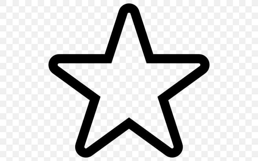 Star Shape Clip Art, PNG, 512x512px, Star, Area, Black And White, Drawing, Fivepointed Star Download Free