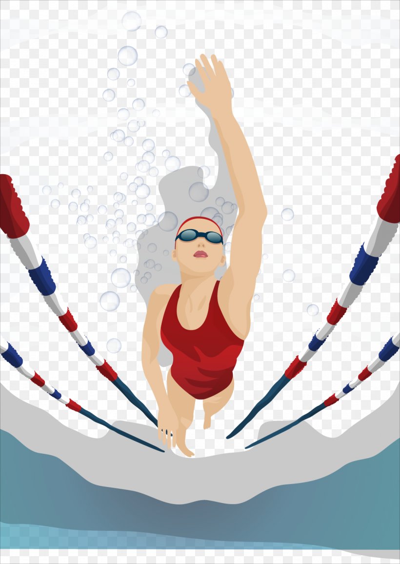 Swimming Sport, PNG, 1095x1545px, Watercolor, Cartoon, Flower, Frame, Heart Download Free