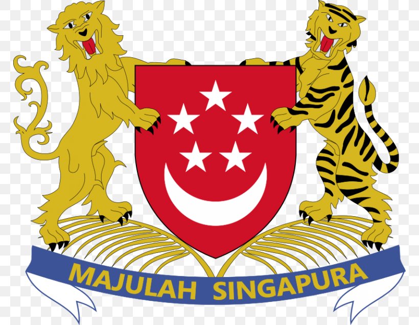 Coat Of Arms Of Singapore Flag Of Singapore National Emblem, PNG, 768x636px, Singapore, Area, Blazon, Coat Of Arms, Coat Of Arms Of Bulgaria Download Free