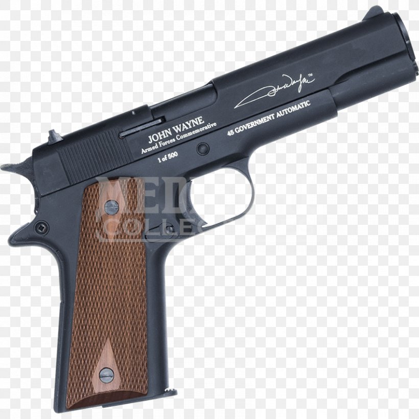 Trigger Firearm M1911 Pistol .45 ACP, PNG, 850x850px, Watercolor, Cartoon, Flower, Frame, Heart Download Free