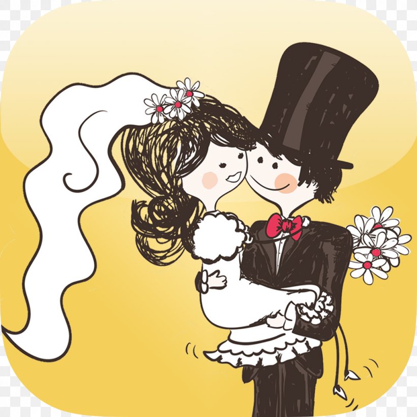 Wedding Invitation Bridegroom Clip Art, PNG, 1024x1024px, Wedding Invitation, Art, Bride, Bridegroom, Cartoon Download Free