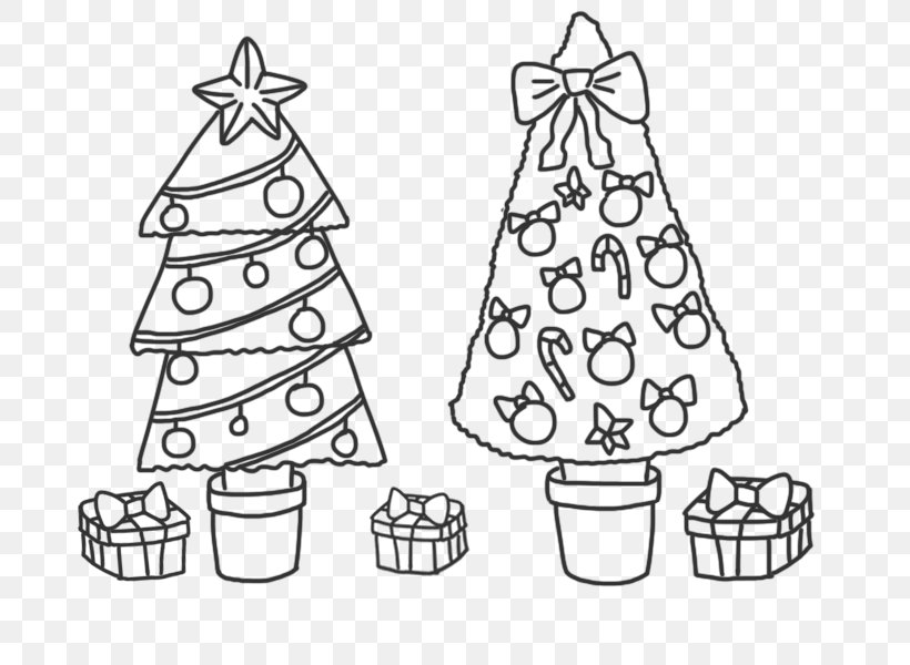 Christmas Tree Christmas Day Christmas Ornament Naver Blog Spruce, PNG, 800x600px, Christmas Tree, Area, Black And White, Blog, Christmas Download Free