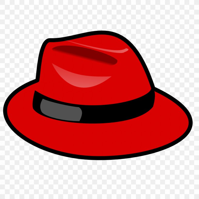 Red Hat Linux Red Hat Enterprise Linux Fedora Computer Software, PNG, 1000x1000px, Red Hat, Computer Software, Costume Hat, Fashion Accessory, Fedora Download Free