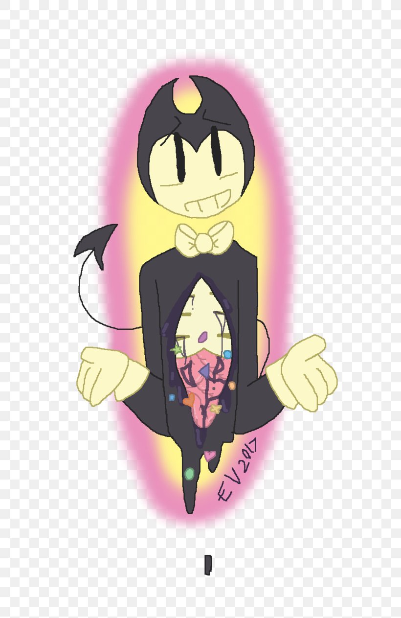 Bendy And The Ink Machine Fan Art Bacon Soup, PNG, 633x1263px, Watercolor, Cartoon, Flower, Frame, Heart Download Free