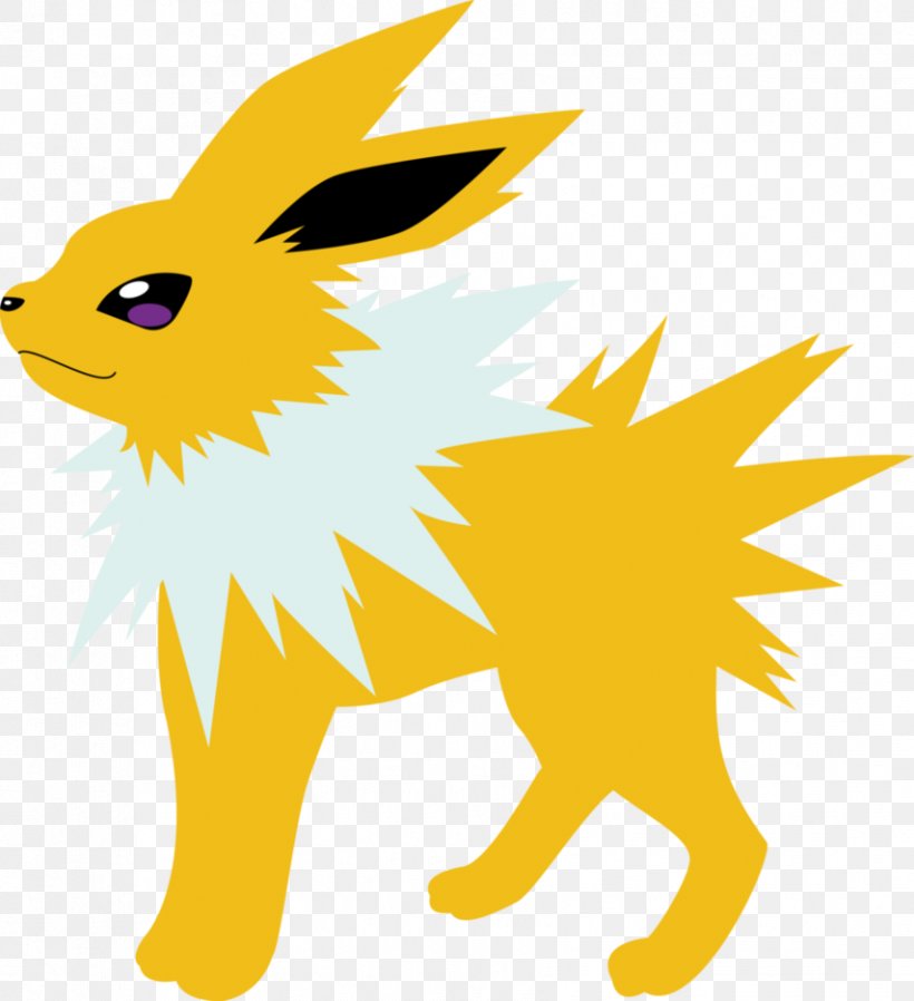 Pokémon Yellow Jolteon Pokémon X And Y Eevee, PNG, 854x936px, Jolteon, Artwork, Carnivoran, Dog Like Mammal, Drawing Download Free