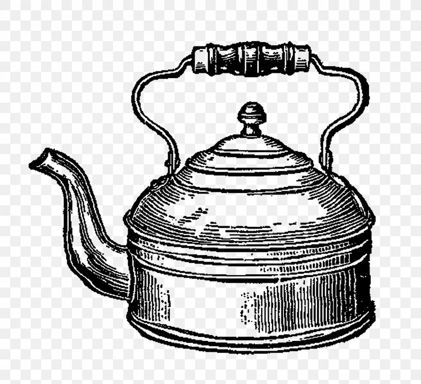 Teapot Kettle Clip Art, PNG, 1600x1461px, Tea, Black And White, Coffee Pot, Coffeemaker, Cookware And Bakeware Download Free
