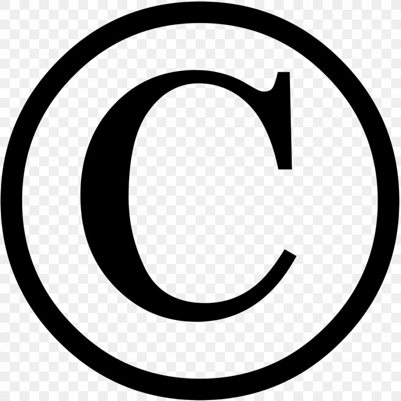 Copyright Symbol Copyright Law Of The United States Registered Trademark Symbol Intellectual Property, PNG, 1200x1200px, Copyright Symbol, All Rights Reserved, Area, Black And White, Brand Download Free