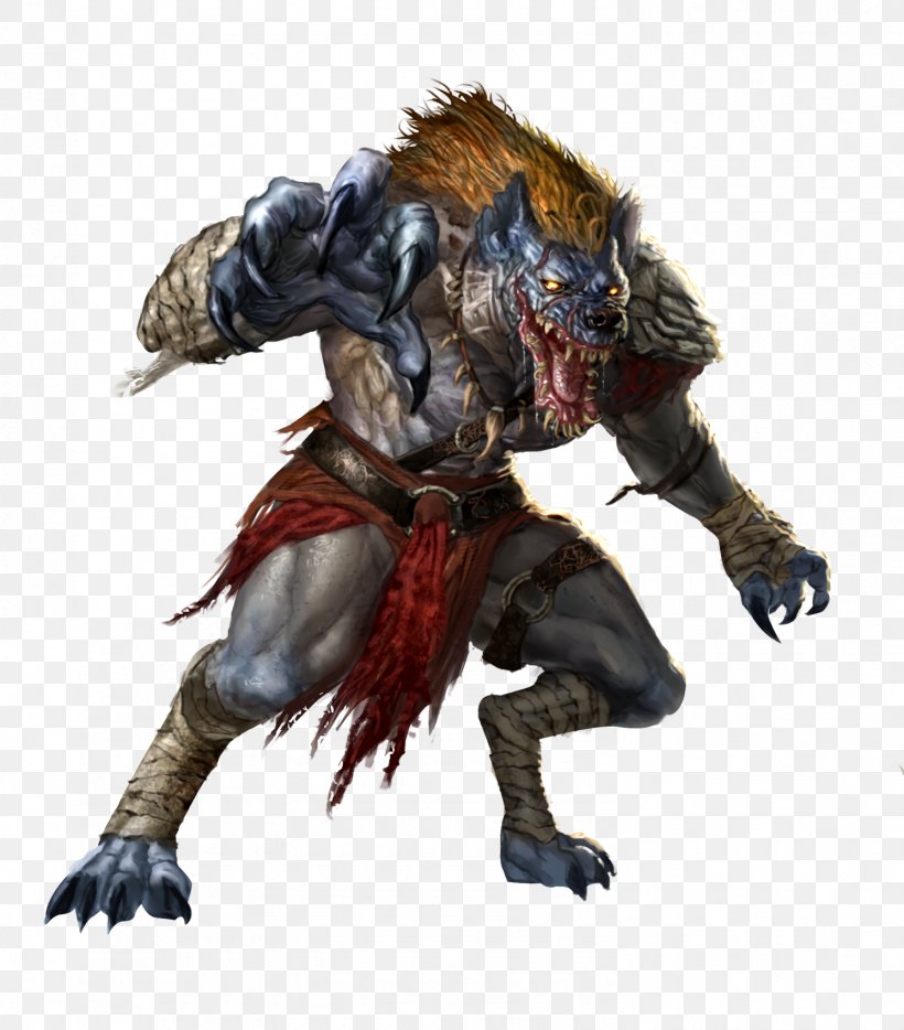 Pathfinder Roleplaying Game Dungeons & Dragons Werehyena Gnoll Call Of Cthulhu, PNG, 1492x1700px, Pathfinder Roleplaying Game, Action Figure, Call Of Cthulhu, Claw, D20 System Download Free