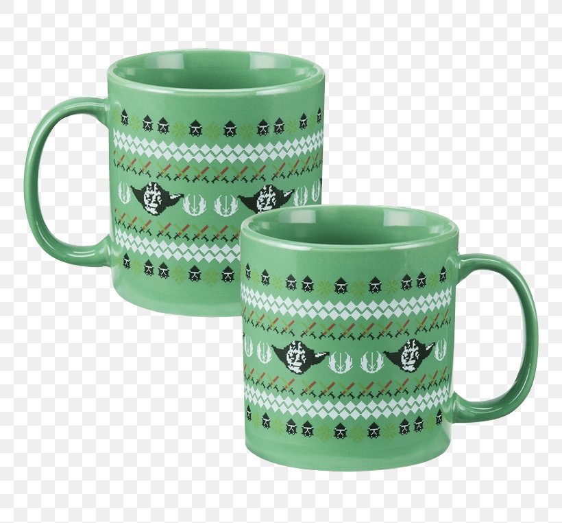 Coffee Cup Christmas Jumper Ceramic Mug Yoda, PNG, 762x762px, Coffee Cup, Anakin Skywalker, Ceramic, Christmas, Christmas Jumper Download Free