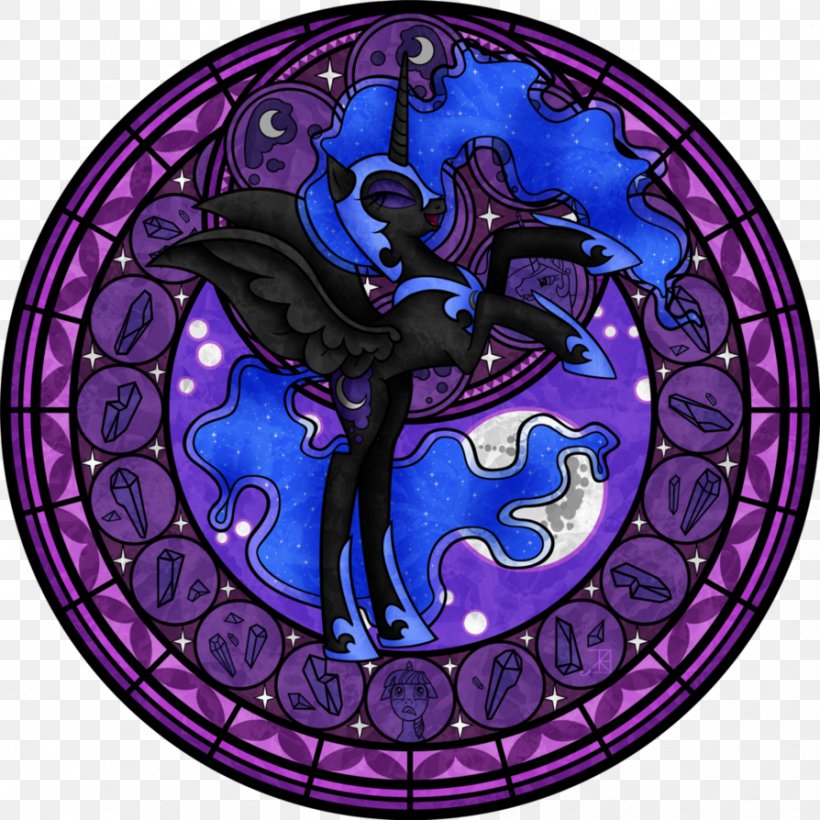 Princess Luna Stained Glass Pony Kingdom Hearts: Chain Of Memories Princess Cadance, PNG, 894x894px, Princess Luna, Equestria, Equestria Daily, Fictional Character, Glass Download Free