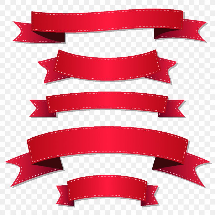 Ribbon Adobe Illustrator Illustration Png 1000x1000px Ribbon Banner Red Red Ribbon Software Download Free