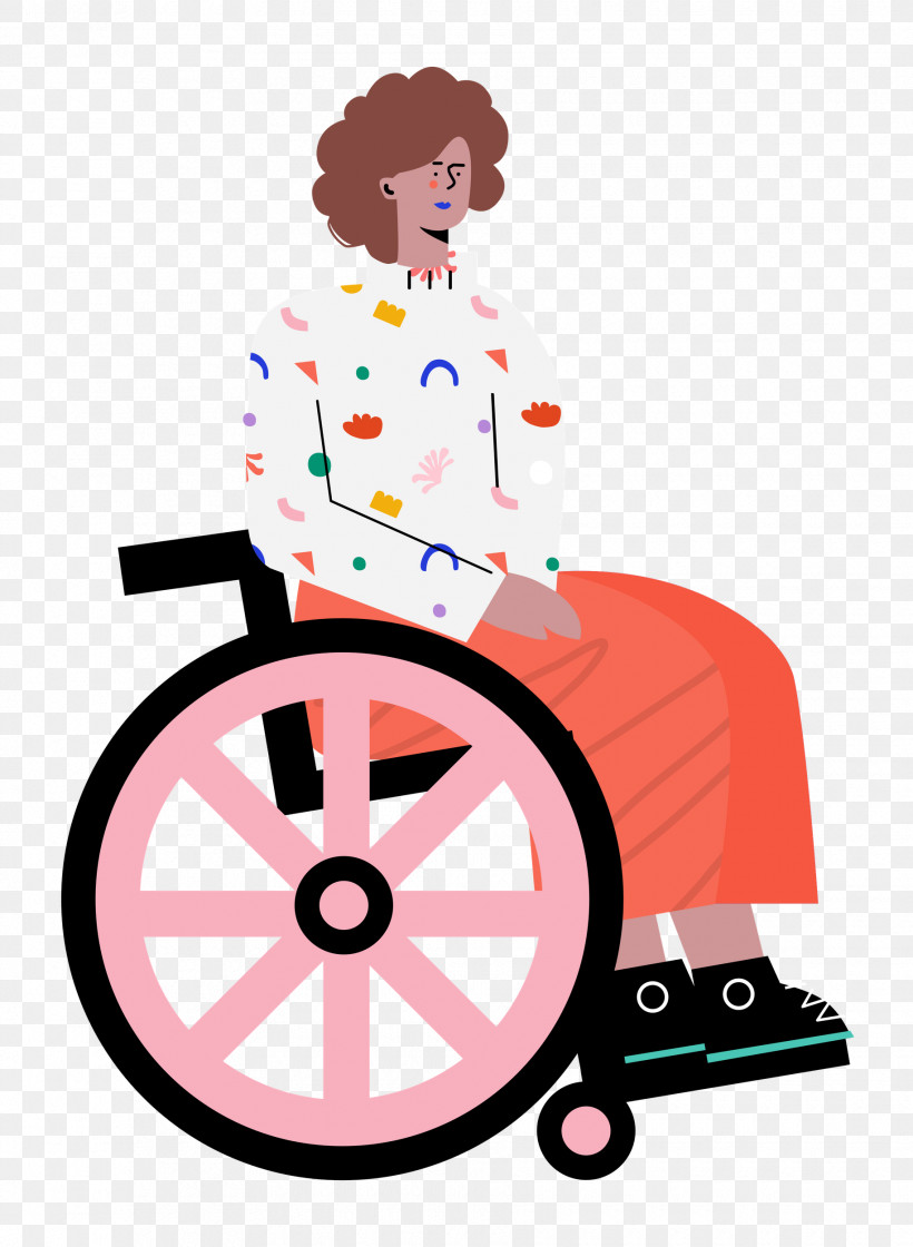Sitting On Wheelchair Woman Lady, PNG, 1830x2500px, Woman, Behavior, Human, Lady, Sitting Download Free