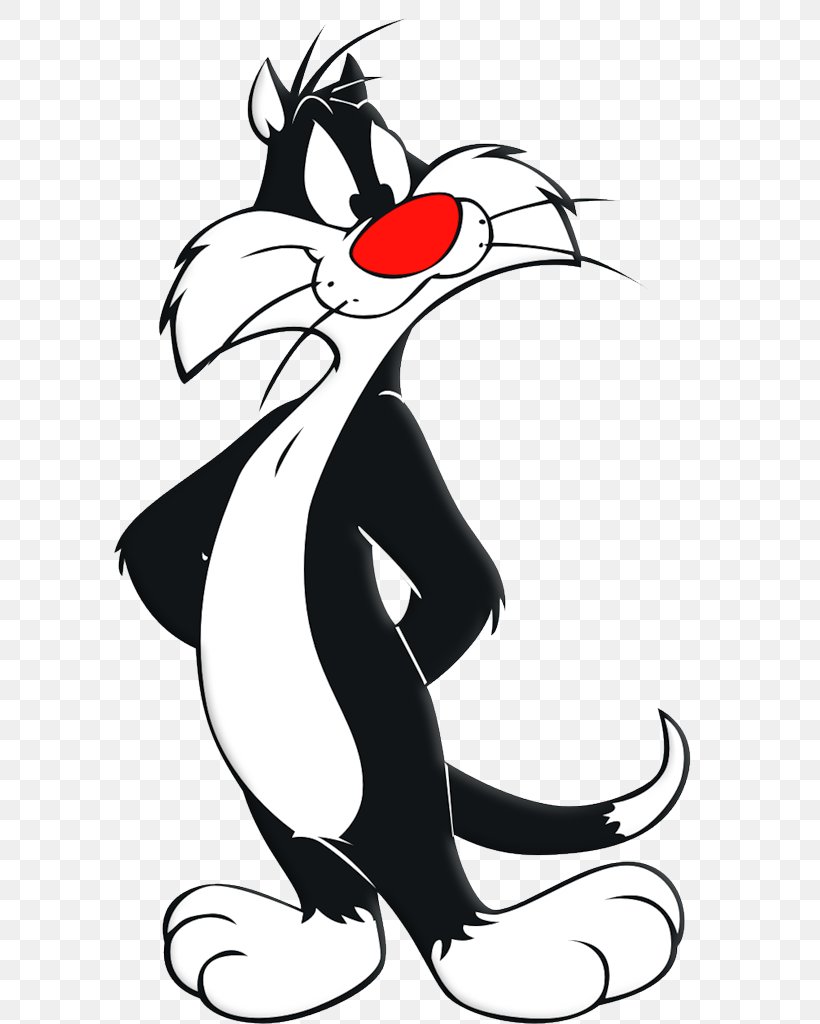 Sylvester Jr. Tweety Granny Bugs Bunny, PNG, 592x1024px, Sylvester, Art, Artwork, Baby Looney Tunes, Black Download Free