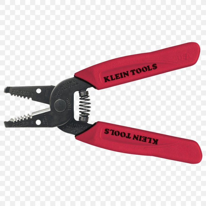 Wire Stripper Klein Tools Cutting Tool American Wire Gauge Hand Tool, PNG, 1000x1000px, Wire Stripper, American Wire Gauge, Crimp, Cutting, Cutting Tool Download Free