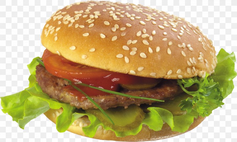 Hamburger Chicken Sandwich Cheeseburger French Fries Fast Food, PNG, 2800x1684px, Hamburger, American Food, Beef, Big Mac, Bread Download Free