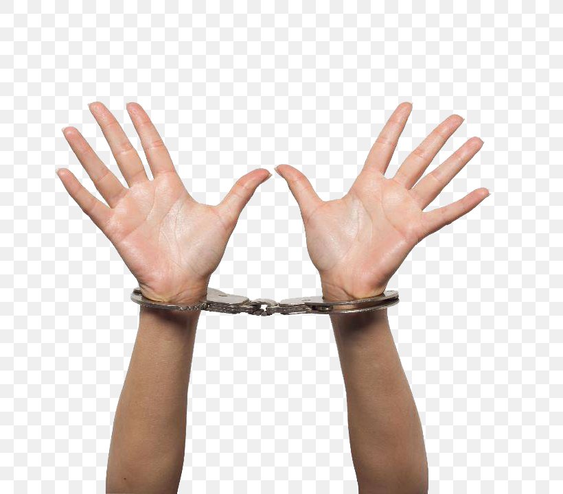 Handcuffs Arrest Royalty-free Stock Photography Clip Art, PNG, 720x720px, Handcuffs, Arm, Arrest, Crime, Finger Download Free