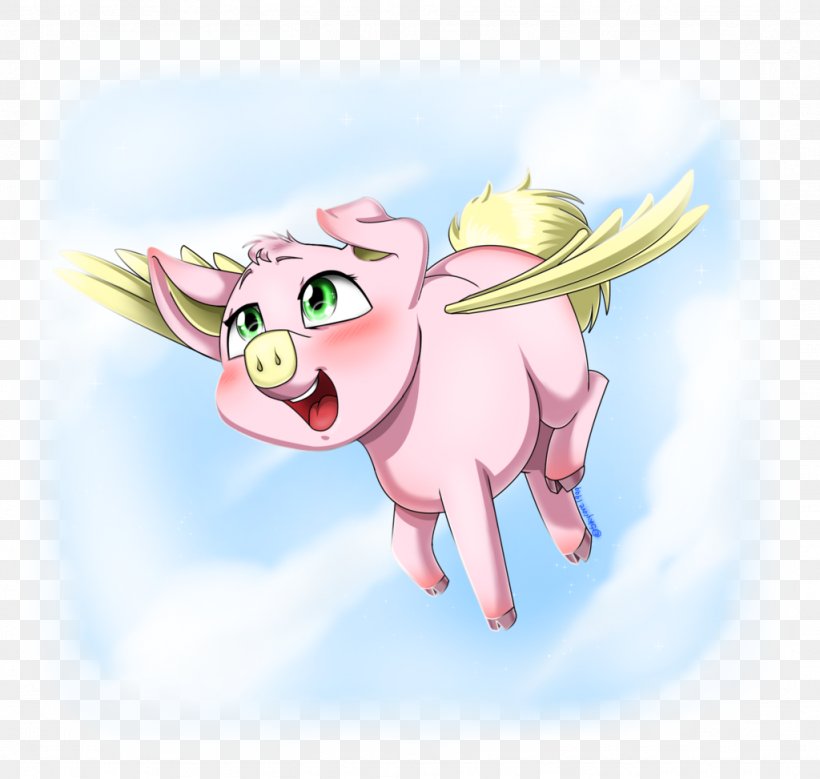 Pig DeviantArt YouTube Commission, PNG, 1024x973px, Pig, Art, Cartoon, Commission, Computer Download Free