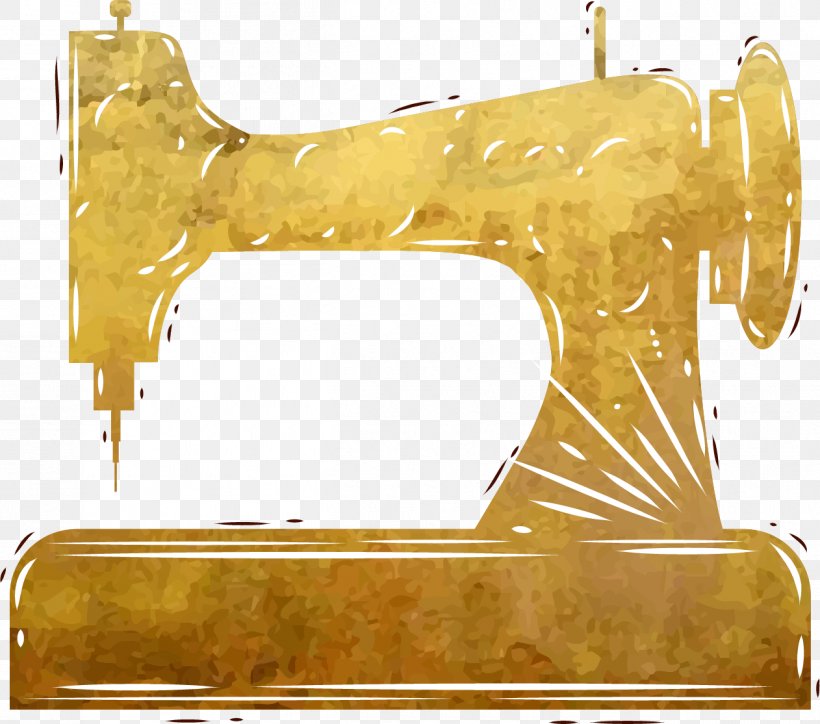 Sewing Machine Euclidean Vector, PNG, 1262x1115px, Sewing Machine, Brass, Drawing, Machine, Metal Download Free