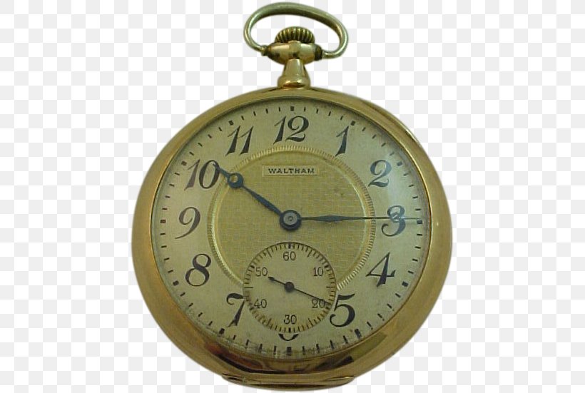 Waltham Watch Company Clock Pocket Watch, PNG, 551x551px, Waltham, Antique, Brass, Clock, Elgin National Watch Company Download Free