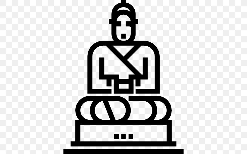 Great Buddha Of Thailand Monument Clip Art, PNG, 512x512px, Great Buddha Of Thailand, Area, Artwork, Black And White, Brand Download Free