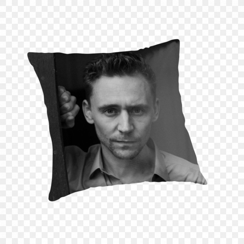 Tom Hiddleston Exhibition Black And White Actor Monochrome Photography, PNG, 875x875px, Tom Hiddleston, Actor, Black, Black And White, Cushion Download Free