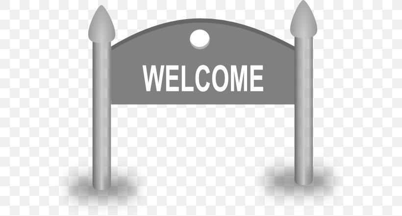 Welcome Sign Free Content Clip Art, PNG, 600x441px, Welcome Sign, Area, Black And White, Brand, Free Content Download Free