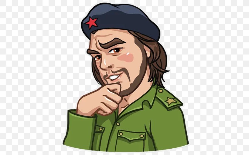 Che Guevara Sticker Telegram Clip Art, PNG, 512x512px, Che Guevara, Army Officer, Beard, Behavior, Character Download Free