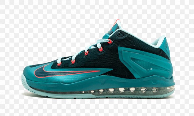 Nike Air Max Sneakers LeBron 11 Low Basketball Shoe, PNG, 1000x600px, Nike Air Max, Aqua, Athletic Shoe, Azure, Basketball Download Free