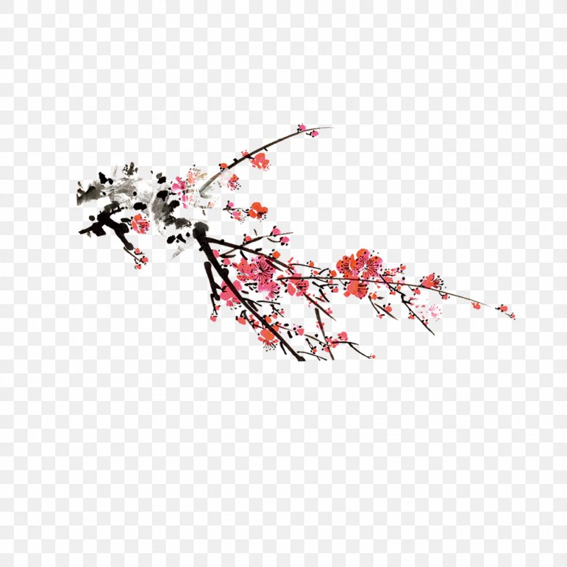 Plum Blossom Clip Art, PNG, 1024x1024px, Plum Blossom, Blossom, Branch, Cherry Blossom, Flower Download Free