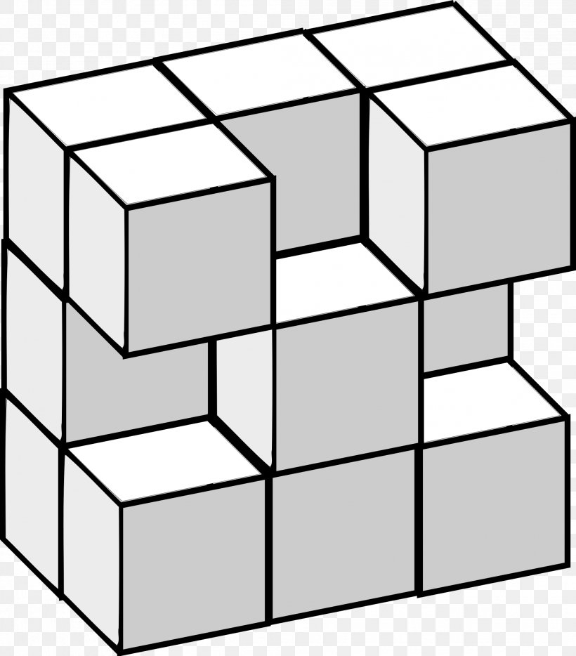 3D Tetris Rubik's Cube Jigsaw Puzzles 3D Computer Graphics, PNG, 2106x2400px, 3d Computer Graphics, 3d Tetris, Tetris, Area, Black And White Download Free