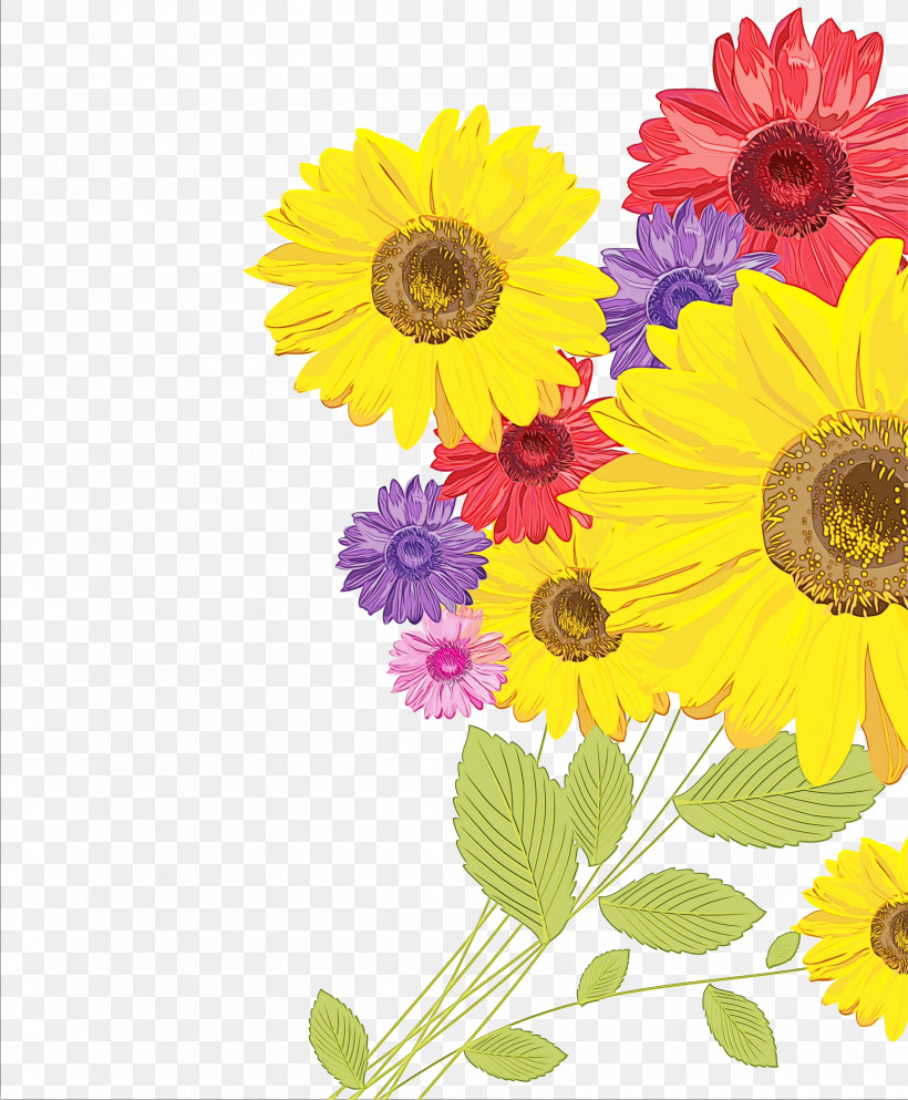 Floral Design, PNG, 2500x3029px, Gerbera, Color, Common Sunflower, Daisy, Floral Design Download Free