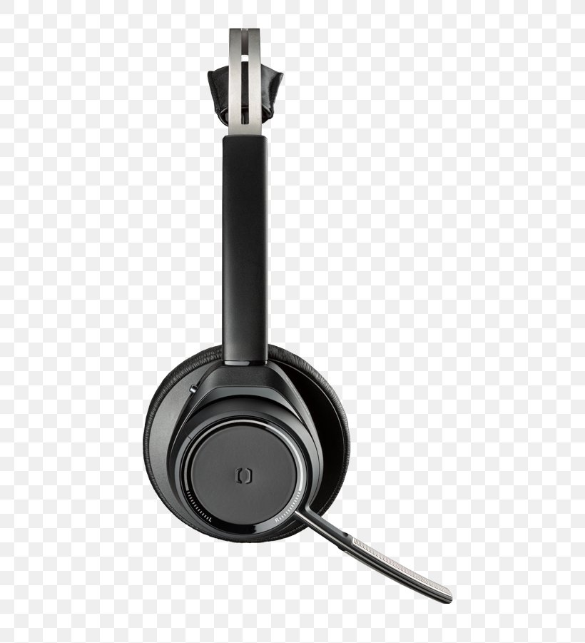 Headphones Plantronics Voyager Focus UC B825 Microphone Headset Wireless, PNG, 750x901px, Headphones, Active Noise Control, Audio, Audio Equipment, Background Noise Download Free