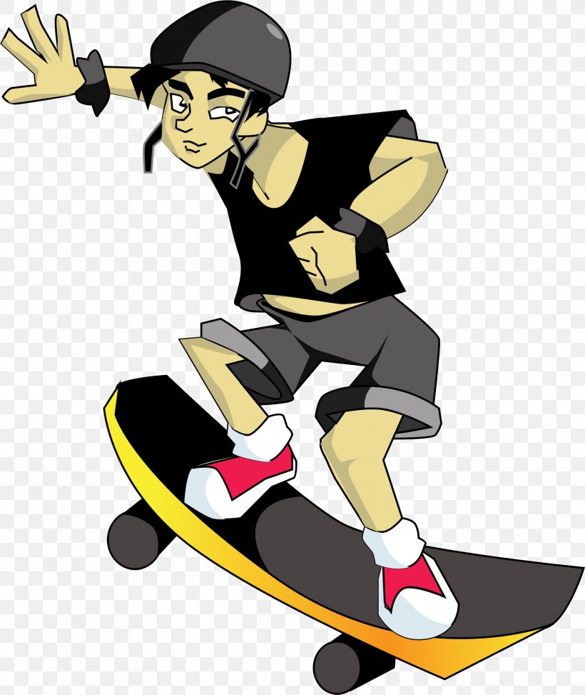 Skateboarding Roller Skating Clip Art, PNG, 1711x2031px, Skateboard, Baseball Equipment, Cartoon, Electric Skateboard, Headgear Download Free