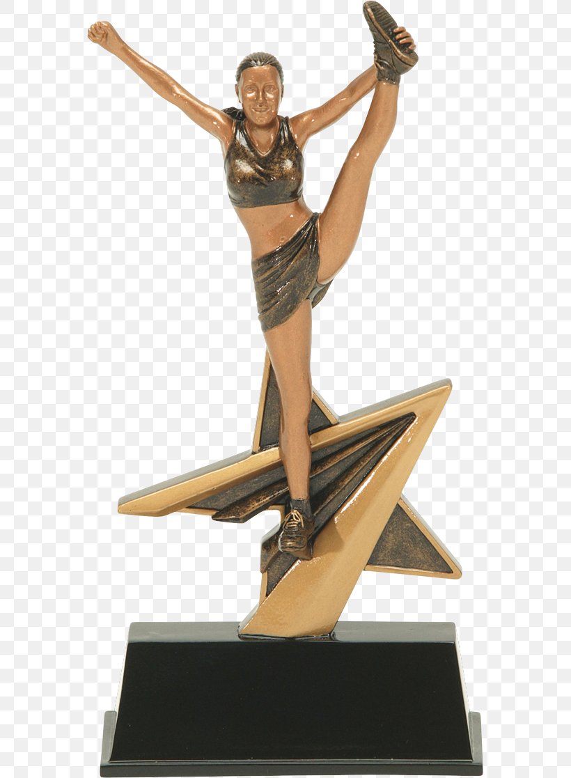 Trophy Cheerleading Award Medal Volleyball, PNG, 569x1117px, Trophy, Award, Balance, Bronze Sculpture, Cheerleading Download Free