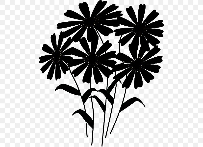 Black-and-white Flower Plant Monochrome Photography Clip Art, PNG, 504x597px, Blackandwhite, Flower, Leaf, Monochrome Photography, Pedicel Download Free